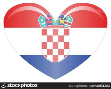 Flag of Croatia. Accurate dimensions, element proportions and colors.