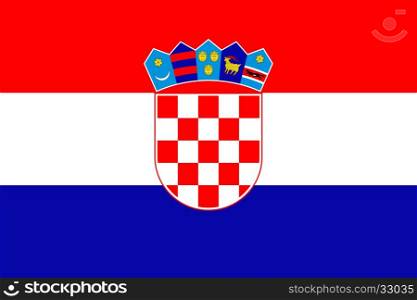 Flag of Croatia. Flag of Croatia. Vector illustration eps 10