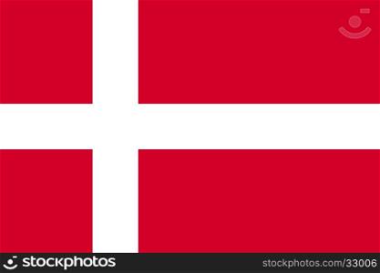 Flag of Denmark. Flag of Denmark. Vector illustration eps 10