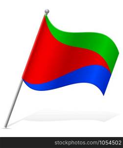 flag of Eritrea vector illustration isolated on white background
