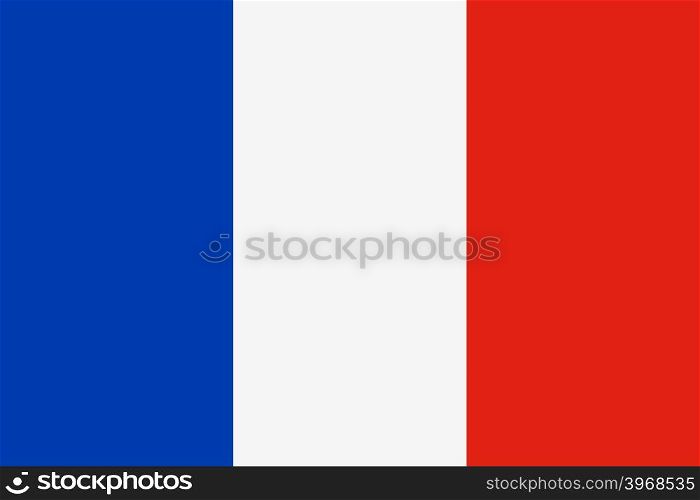 Flag of France. Color style. Vector illustration. Flag of France