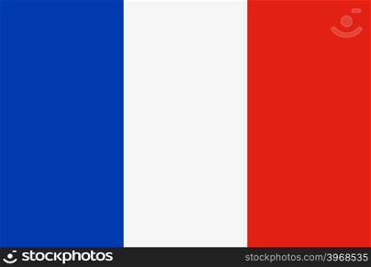 Flag of France. Color style. Vector illustration. Flag of France