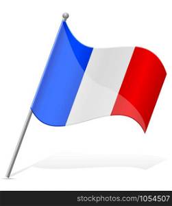 flag of France vector illustration isolated on white background