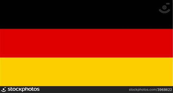 Flag of Germany. Color style. Vector illustration. Flag of Germany