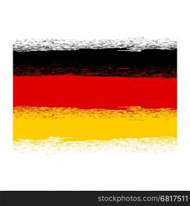 Flag of Germany. Symbol has a Detailed Grunge Texture.. Flag of Germany