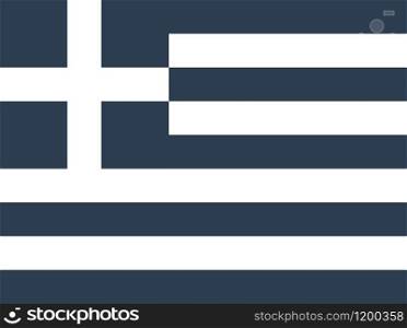 flag of Greece Official symbol of the state vector illustration. flag of Greece