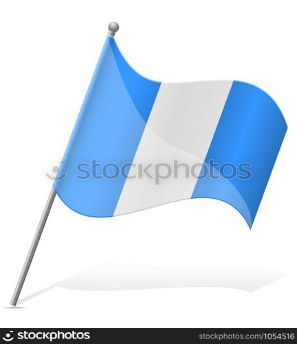 flag of Guatemala vector illustration isolated on white background