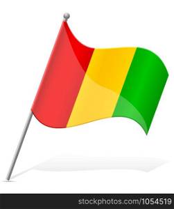 flag of Guinea vector illustration isolated on white background