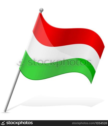 flag of Hungary vector illustration isolated on white background