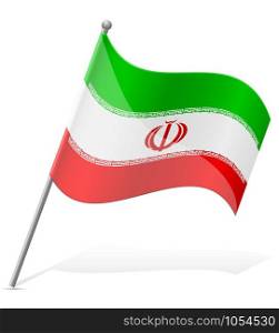 flag of Iran vector illustration isolated on white background
