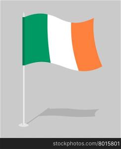 Flag of Ireland. Official national character of Irish State. Traditional Irish developing flag&#xA;