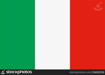 Flag of Italy. Color style. Vector illustration. Flag of Italy