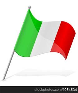 flag of Italy vector illustration isolated on white background