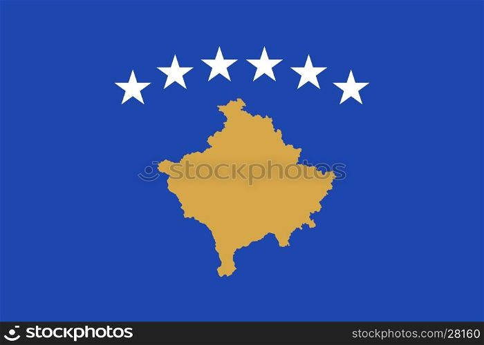 Flag of Kosovo. Flag of Kosovo. Vector illustration eps 10