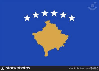 Flag of Kosovo. Flag of Kosovo. Vector illustration eps 10