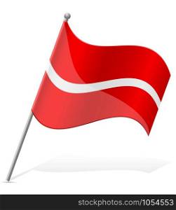 flag of Latvia vector illustration isolated on white background