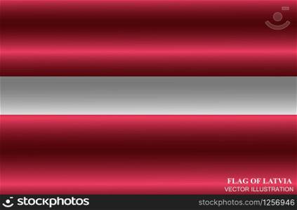 Flag of Latvia with folds. Happy Latvia day background. Bright illustration with flag .. Flag of Latvia with folds. Happy Latvia day background. Illustration with flag .