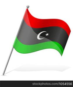 flag of Libya vector illustration isolated on white background