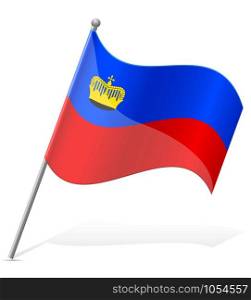flag of Liechtenstein vector illustration isolated on white background