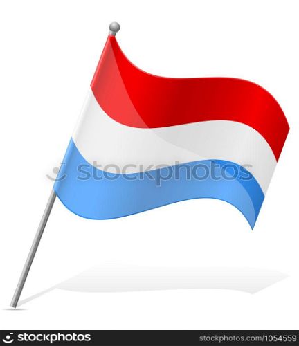 flag of Luxembourg vector illustration isolated on white background