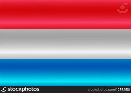 Flag of Luxembourg with folds. Colorful illustration with flag for web design.. Flag of Luxembourg with folds. Colorful illustration with flag for design.