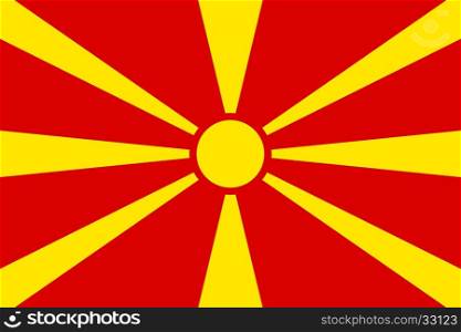 Flag of Macedonia. Flag of Macedonia. Vector illustration eps 10