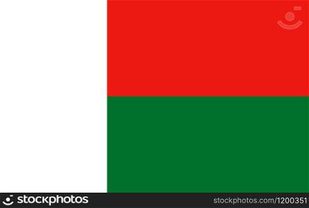Flag of Madagascar Official symbol of the country. Flag of Madagascar