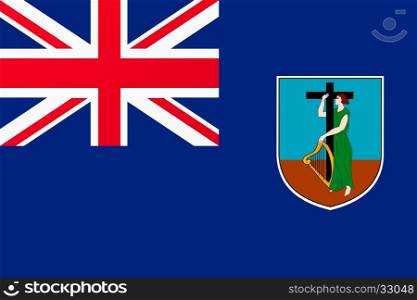 Flag of Montserrat. Flag of Montserrat. Vector illustration eps 10
