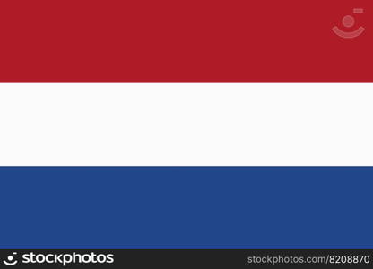 Flag of Netherlands. Holland national banner and patriotic symbol. Official colors. Flat vector illustration.. Flag of Netherlands. Official colors. Flat vector illustration