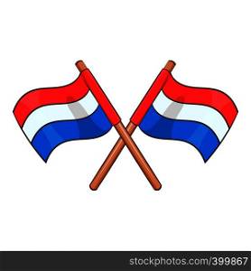 Flag of Netherlands icon. Cartoon illustration of flag of Netherlands vector icon for web design. Flag of Netherlands icon, cartoon style
