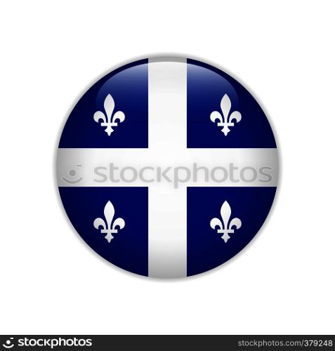 Flag of Quebec button