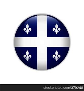 Flag of Quebec button