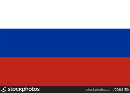 Flag of Russia. Vector illustration