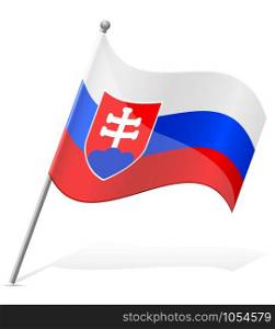 flag of Slovakia vector illustration isolated on white background