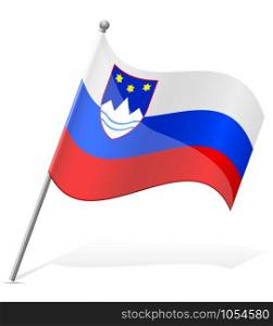 flag of Slovenia vector illustration isolated on white background