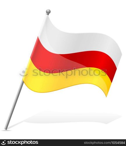 flag of South Ossetia vector illustration isolated on white background