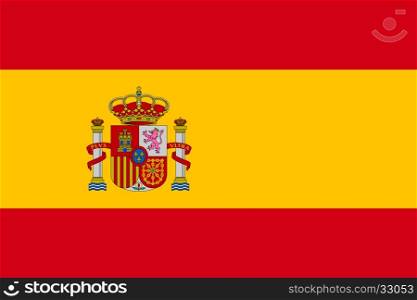 Flag of Spain. Flag of Spain. Vector illustration eps 10