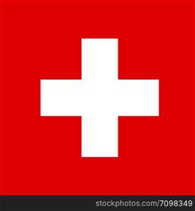 Flag of Switzerland. Vector Illustration