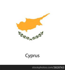 Flag of the country cyprus. Vector illustration. Exact colors.