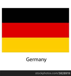Flag of the country germany. Vector illustration. Exact colors.