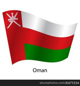 Flag of the country Oman on white background. Exact colors. Flag of the country Oman on white background. Exact colors.