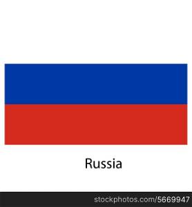 Flag of the country russia. Vector illustration. Exact colors.