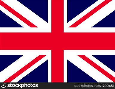 Flag Of The Great Britain Official symbol of the state vector illustration. Flag Of The Great Britain