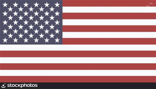 Flag Of United States Of America. EPS10 vector.