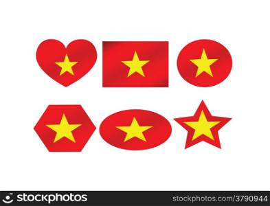 Flag of Vietnam themes idea design