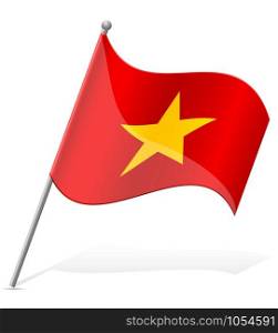 flag of Vietnam vector illustration isolated on white background