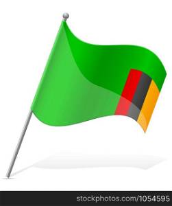 flag of Zambia vector illustration isolated on white background