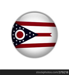 Flag Ohio button