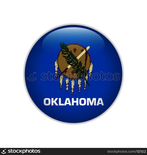 Flag Oklahoma button