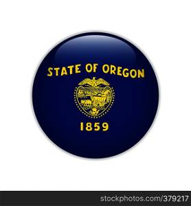Flag Oregon button